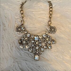 Chic Gold and Silver Floral Necklace